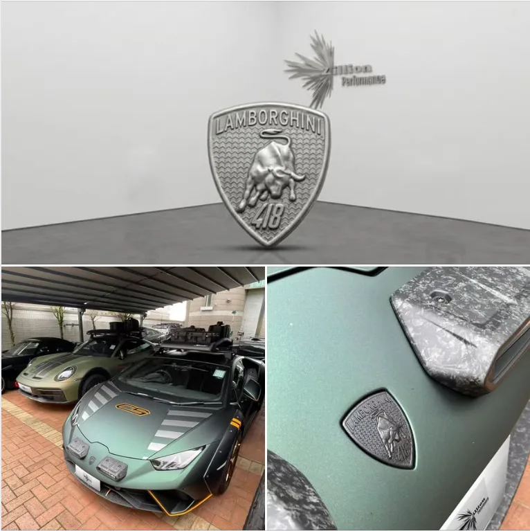 突破原廠界限！Zillion 專屬訂製「3D 鋁合金打印」林寶堅尼車標