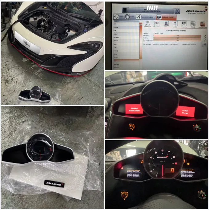 完美同步官方數據！McLaren 650S 全新儀錶總成更換與 MDS 原廠線上編程